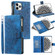 iPhone 11 Pro Max Multi-Card Totem Zipper Leather Phone Case - Blue