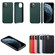 iPhone 11 Pro Max Lamb Grain PU Back Cover Phone Case - Dark Green