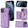 iPhone 11 Pro Max Zipper Card Holder Phone Case  - Purple