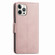 Stereoscopic Flowers Leather Phone Case iPhone 11 Pro Max - Pink