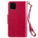 iPhone 11 Pro Max Woman and Cat Embossed Horizontal Flip Leather Case, with Wallet & Holder & Card Slots & Photo Frame & Mirror & Lanyard - Red