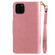 iPhone 11 Pro Max Woman and Cat Embossed Horizontal Flip Leather Case, with Wallet & Holder & Card Slots & Photo Frame & Mirror & Lanyard - Pink