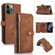 iPhone 11 Pro Max Dream 9-Card Wallet Zipper Bag Leather Phone Case - Brown