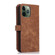 iPhone 11 Pro Max Dream 9-Card Wallet Zipper Bag Leather Phone Case - Brown