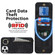 iPhone 11 Pro Max Retro Ring and Zipper RFID Card Slot Phone Case - Black