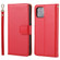 iPhone 11 Pro Max Plain Weave Cowhide Leather Phone Case  - Red