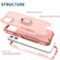 3 in 1 PC + TPU Phone Case with Ring Holder iPhone 11 Pro Max - Pink