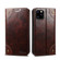iPhone 11 Pro Max Baroque Simple Horizontal Flip Leather Case, with Holder & Card Slots & Wallet - Dark Brown