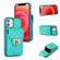 iPhone 11 Pro Max Card Slot Leather Phone Case - Mint Green