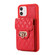 iPhone 11 Pro Max Card Slot Leather Phone Case - Red