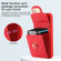 iPhone 11 Pro Max Card Slot Leather Phone Case - Red