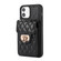 iPhone 11 Pro Max Card Slot Leather Phone Case - Black