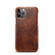 iPhone 11 Pro Max Denior Oil Wax Cowhide Phone Case - Brown
