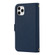 iPhone 11 Pro Max Cross Texture Lanyard Leather Phone Case - Blue