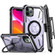 iPhone 11 Pro Max Armor Series MagSafe Magnetic Holder Phone Case with Back Clip - Purple