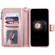 iPhone 11 Pro Max 2 in 1 Solid Color Zipper Shockproof Protective Case with Card Slots & Bracket & Photo Holder & Wallet Function - Rose Gold