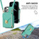 iPhone 11 Pro Max Zipper Hardware Card Wallet Phone Case - Mint Green