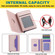 iPhone 11 Pro Max RFID Anti-theft Detachable Card Bag Leather Phone Case - Pink