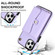 iPhone 11 Pro Max RFID Card Slot Phone Case with Long Lanyard - Purple