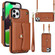 iPhone 11 Pro Max RFID Card Slot Phone Case with Long Lanyard - Brown