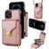 iPhone 11 Pro Max Zipper Hardware Card Wallet Phone Case - Rose Gold