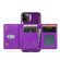 iPhone 11 Pro Max DG.MING M3 Series Glitter Powder Card Bag Leather Case - Dark Purple