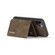 DG.MING M1 Series 3-Fold Multi Card Wallet  Back Cover Shockproof Case with Holder Function iPhone 11 Pro Max - Coffee