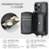 iPhone 11 Pro Max JEEHOOD C22 Series Zipper Wallet Leather Phone Case with Dual Lanyard - Black