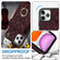 iPhone 11 Pro Max Rhombic Texture Card Bag Phone Case with Long Lanyard - Wine Red