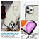 iPhone 11 Pro Max Rhombic Texture Card Bag Phone Case with Long Lanyard - White