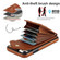 iPhone 11 Pro Max Rhombic Texture Card Bag Phone Case with Long Lanyard - Brown