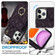 iPhone 11 Pro Max Rhombic Texture Card Bag Phone Case with Long Lanyard - Dark Purple