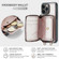 iPhone 11 Pro Max JEEHOOD C22 Series Zipper Wallet Leather Phone Case with Dual Lanyard - Rose Gold