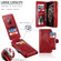 iPhone 11 Pro Max Retro Multifunctional Horizontal Flip PU Leather Case with Card Slot & Holder & Wallet & Photo Frame - Red