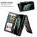 iPhone 11 Pro Multifunctional Retro Detachable Magnetic Horizontal Flip Leather Case with Card Slots & Holder & Wallet & Photo Frame - Dark Green