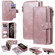 iPhone 11 Pro Max Multifunctional Retro Detachable Magnetic Horizontal Flip Leather Case with Card Slots & Holder & Wallet & Photo Frame - Rose Gold