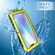 iPhone 11 Pro Max Shockproof Waterproof Dust-proof Metal + Silicone Protective Case with Holder - Yellow