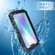iPhone 11 Pro Max Shockproof Waterproof Dust-proof Metal + Silicone Protective Case with Holder - Black