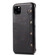 iPhone 11 Pro Max Denior Oil Wax Top Layer Cowhide Simple Flip Leather Case - Black