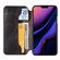 iPhone 11 Pro Max Denior Oil Wax Top Layer Cowhide Simple Flip Leather Case - Black