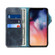 iPhone 11 Pro Max Denior Oil Wax Cowhide Magnetic Button Horizontal Flip Leather Case with Card Slots & Wallet - Dark Blue