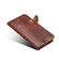 iPhone 11 Pro Max Denior Oil Wax Cowhide Magnetic Button Horizontal Flip Leather Case with Card Slots & Wallet - Brown