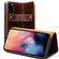 iPhone 11 Pro Max Denior Oil Wax Cowhide DK Magnetic Button Horizontal Flip Leather Case with Holder & Card Slots & Wallet - Brown