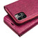 iPhone 11 Pro Max QIALINO Crocodile Texture Horizontal Flip Leather Case with Wallet & Card Slots - Rose Red