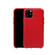 iPhone 11 Pro Max Mesh Texture Cowhide Leather Back Cover Semi-wrapped Shockproof Case  - Red