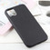 iPhone 11 Pro Bead Texture Genuine Leather Protective Case  - Black