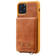 iPhone 11 Pro Vertical Flip Shockproof Leather Protective Case with Short Rope, Support Card Slots & Bracket & Photo Holder & Wallet Function - Brown