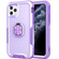 3 in 1 PC + TPU Phone Case with Ring Holder iPhone 11 Pro - Purple