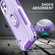 3 in 1 PC + TPU Phone Case with Ring Holder iPhone 11 Pro - Purple