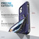 3 in 1 PC + TPU Phone Case with Ring Holder iPhone 11 Pro - Navy Blue